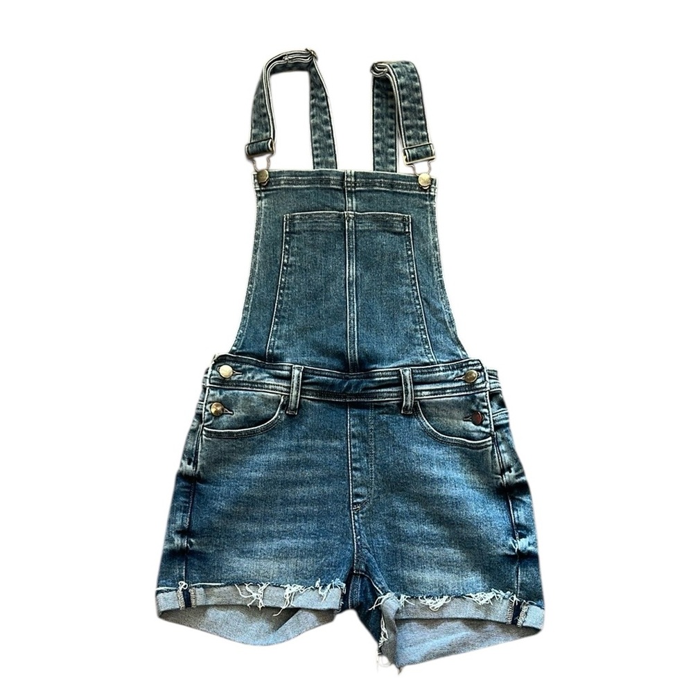 Pink Lily Overall Jean Shorts